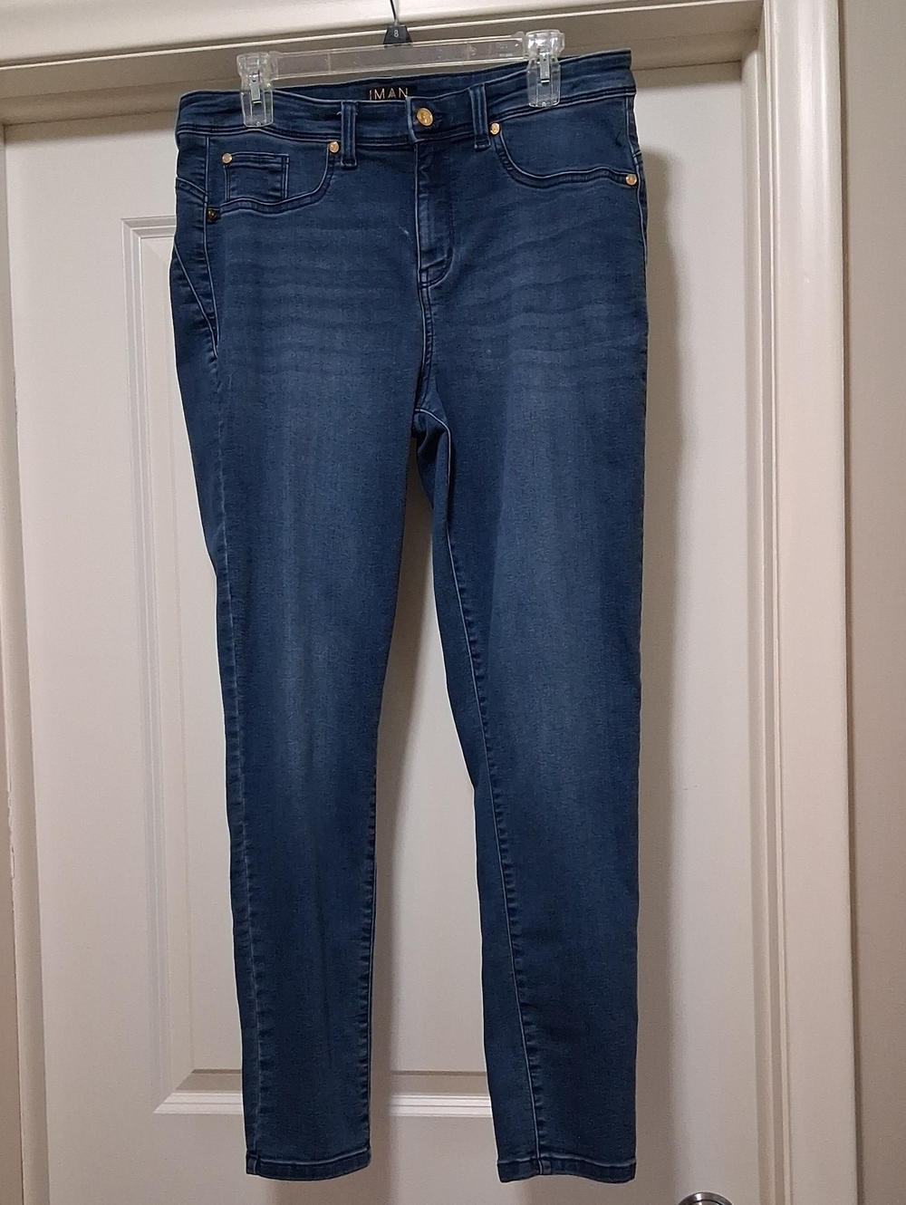 IMAN Women's Navy Jeans